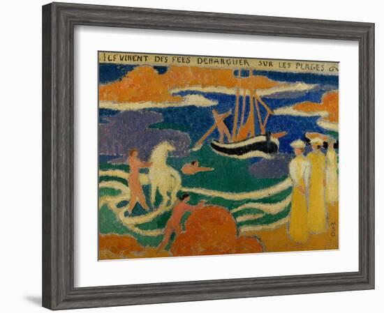 They Saw Fairies Landing on the Beaches-Maurice Denis-Framed Giclee Print