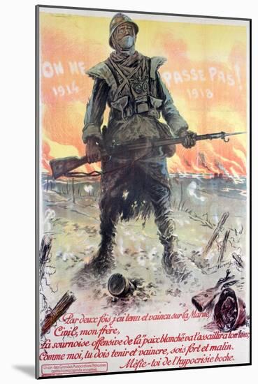 They Shall Not Pass! 1914-1918, 1918-Maurice Neumont-Mounted Giclee Print