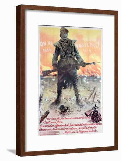 They Shall Not Pass! 1914-1918, 1918-Maurice Neumont-Framed Giclee Print