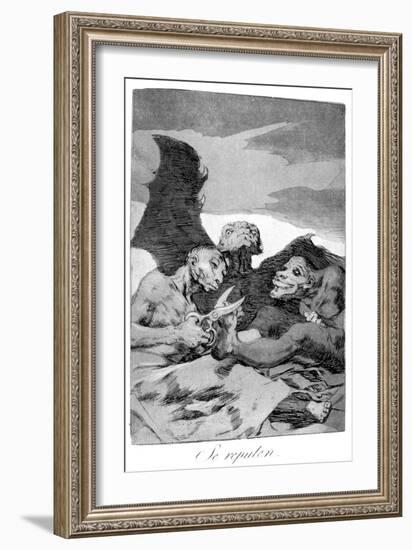 They Spruce Themselves Up, 1799-Francisco de Goya-Framed Giclee Print