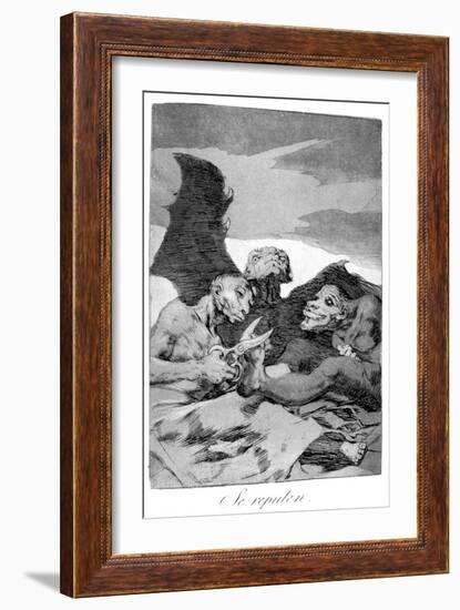 They Spruce Themselves Up, 1799-Francisco de Goya-Framed Giclee Print