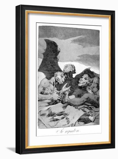 They Spruce Themselves Up, 1799-Francisco de Goya-Framed Giclee Print