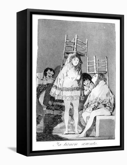 They've Already Got a Seat, 1799-Francisco de Goya-Framed Premier Image Canvas