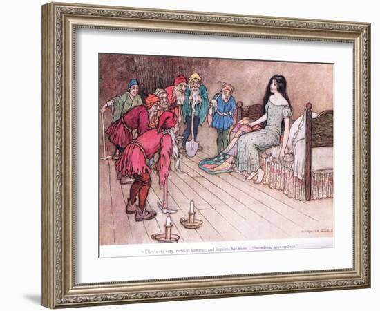 They Were Very Friendly However-Warwick Goble-Framed Giclee Print