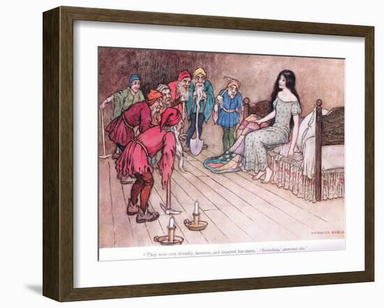 They Were Very Friendly However-Warwick Goble-Framed Giclee Print