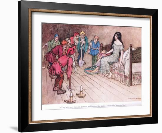 They Were Very Friendly However-Warwick Goble-Framed Giclee Print