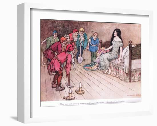 They Were Very Friendly However-Warwick Goble-Framed Giclee Print