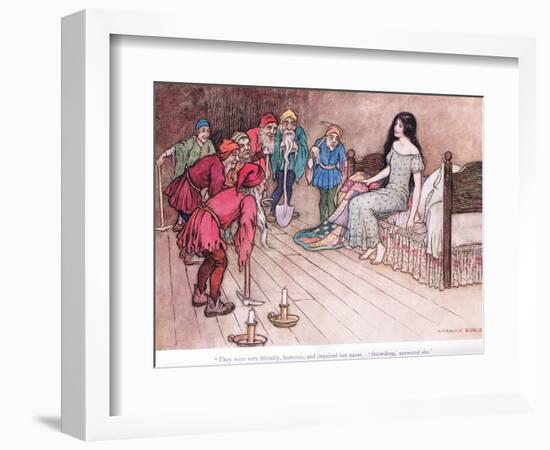 They Were Very Friendly However-Warwick Goble-Framed Giclee Print