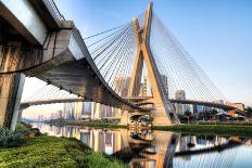 Estaiada Bridge, Sao Paulo, Brazil, South America-Thiago Leite-Framed Photographic Print