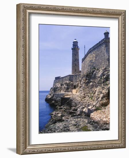 Thick Stone Walls, El Morro Fortress, La Havana, Cuba-Greg Johnston-Framed Photographic Print