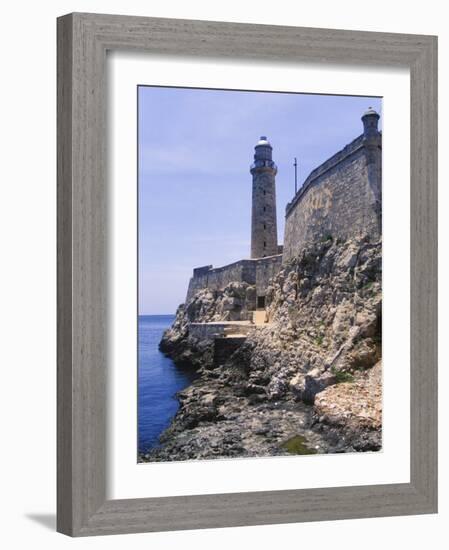 Thick Stone Walls, El Morro Fortress, La Havana, Cuba-Greg Johnston-Framed Photographic Print