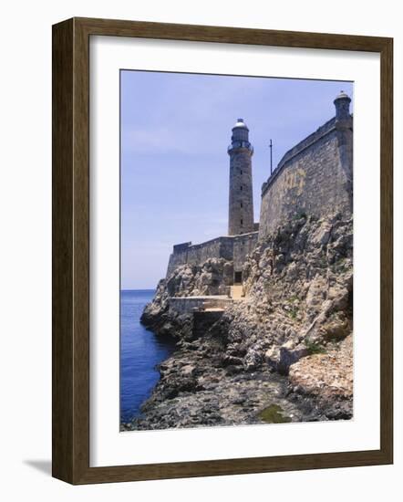 Thick Stone Walls, El Morro Fortress, La Havana, Cuba-Greg Johnston-Framed Photographic Print