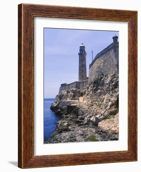 Thick Stone Walls, El Morro Fortress, La Havana, Cuba-Greg Johnston-Framed Photographic Print