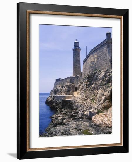 Thick Stone Walls, El Morro Fortress, La Havana, Cuba-Greg Johnston-Framed Photographic Print