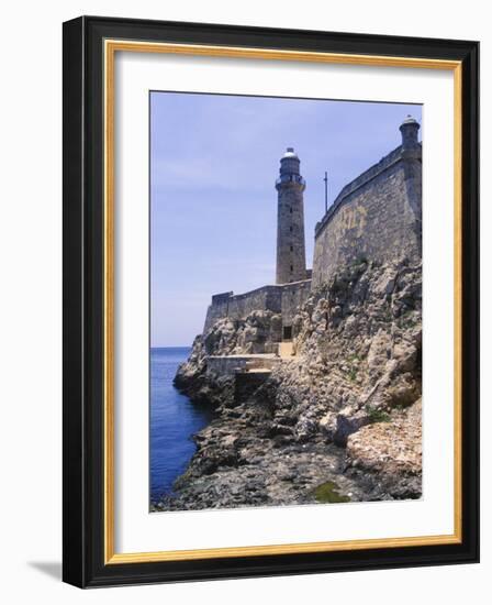 Thick Stone Walls, El Morro Fortress, La Havana, Cuba-Greg Johnston-Framed Photographic Print