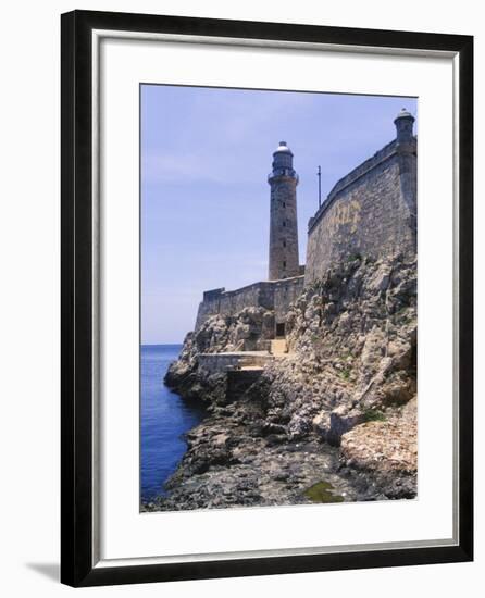 Thick Stone Walls, El Morro Fortress, La Havana, Cuba-Greg Johnston-Framed Photographic Print