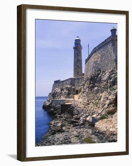 Thick Stone Walls, El Morro Fortress, La Havana, Cuba-Greg Johnston-Framed Photographic Print