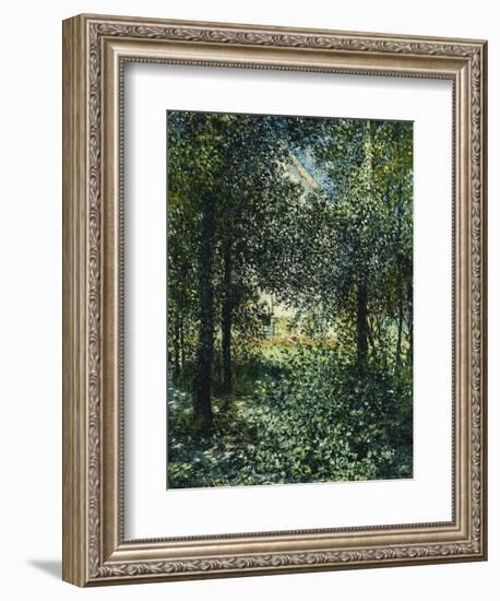 Thicket: the House of Argenteuil; Les Broussailles: La Maison D'Argenteuil, 1876-Claude Monet-Framed Giclee Print