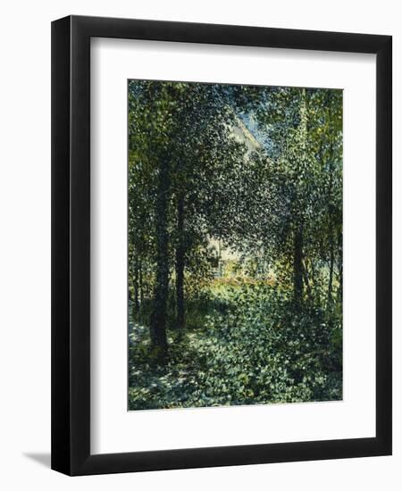 Thicket: the House of Argenteuil; Les Broussailles: La Maison D'Argenteuil, 1876-Claude Monet-Framed Giclee Print