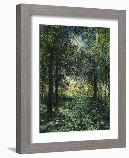 Thicket: The House of Argenteuil-Claude Monet-Framed Giclee Print