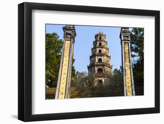 Thien Mu Pagoda, Built in 1844, on the Bank of Perfume River, Group of Hue Monuments-Nathalie Cuvelier-Framed Photographic Print