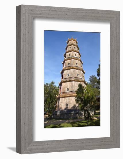 Thien Mu Pagoda, Hue, Vietnam, Indochina, Southeast Asia, Asia-Bruno Morandi-Framed Photographic Print