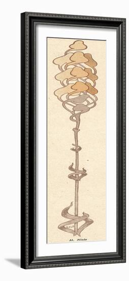 Thin Art Nouveau Flower-null-Framed Photographic Print