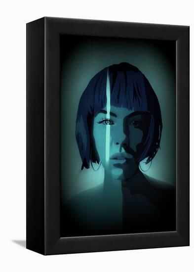 Thin Blue Line, 2022 (Digital)-Roberta Murray-Framed Premier Image Canvas