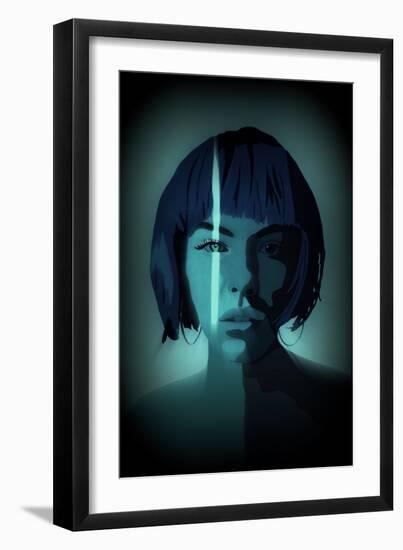 Thin Blue Line, 2022 (Digital)-Roberta Murray-Framed Giclee Print