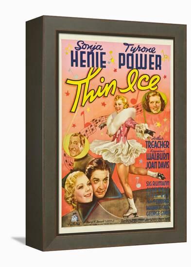 Thin Ice, Sonja Henie, Tyrone Power, Arthur Treacher, Joan Davis, 1937-null-Framed Stretched Canvas