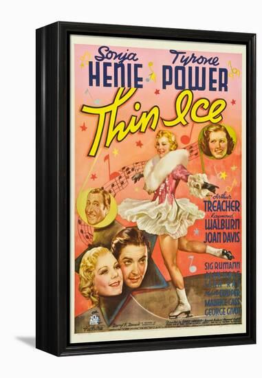 Thin Ice, Sonja Henie, Tyrone Power, Arthur Treacher, Joan Davis, 1937-null-Framed Stretched Canvas