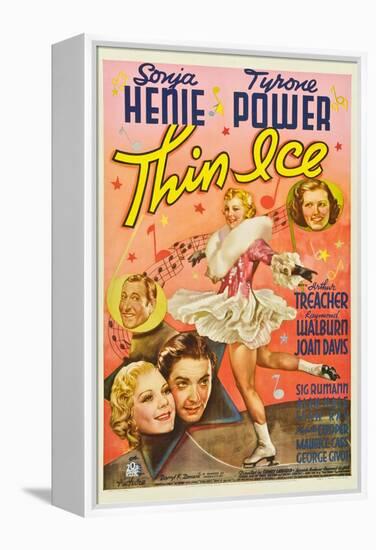 Thin Ice, Sonja Henie, Tyrone Power, Arthur Treacher, Joan Davis, 1937-null-Framed Stretched Canvas