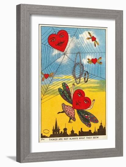Things are Not Always What They Seem Vintage Postcard-null-Framed Giclee Print