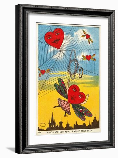 Things are Not Always What They Seem Vintage Postcard-null-Framed Giclee Print