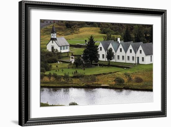 Thingvallakirkja Church in Thingvellir-null-Framed Giclee Print