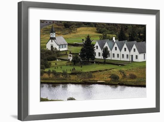 Thingvallakirkja Church in Thingvellir-null-Framed Giclee Print