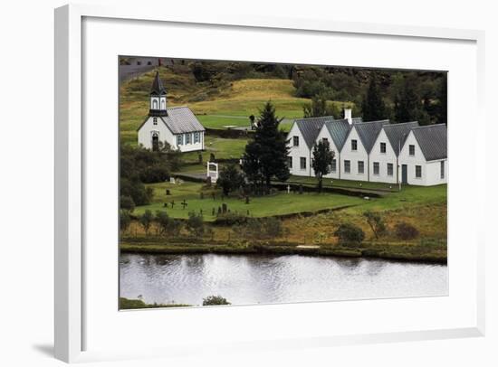 Thingvallakirkja Church in Thingvellir-null-Framed Giclee Print