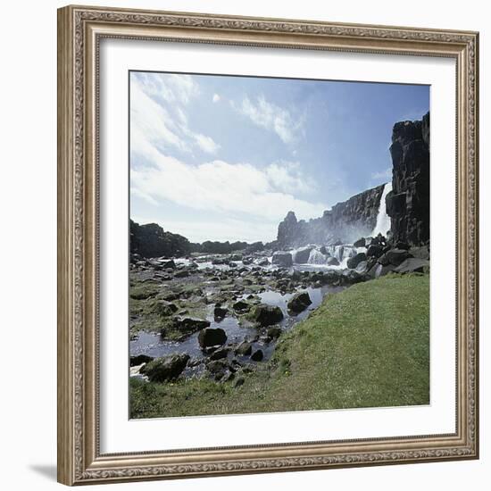 Thingvellir, 'Parliament Plains', where the national assembly, the Althing, met, Iceland-Werner Forman-Framed Photographic Print