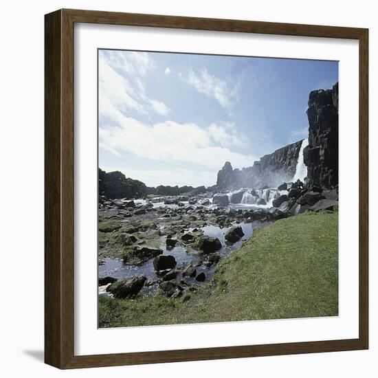 Thingvellir, 'Parliament Plains', where the national assembly, the Althing, met, Iceland-Werner Forman-Framed Photographic Print