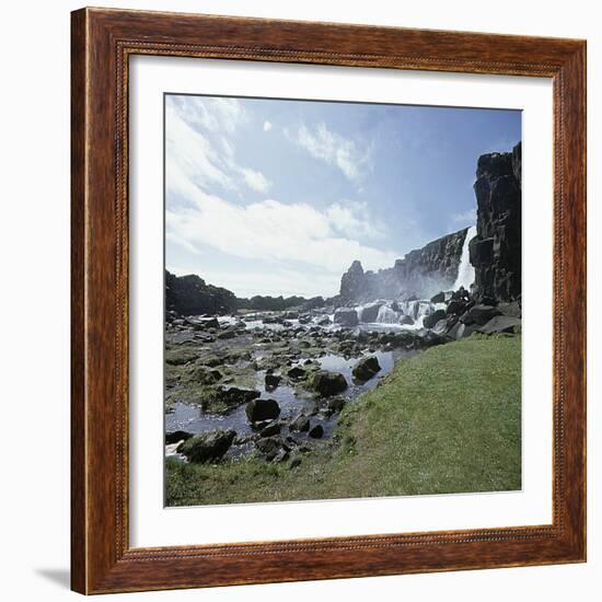 Thingvellir, 'Parliament Plains', where the national assembly, the Althing, met, Iceland-Werner Forman-Framed Photographic Print