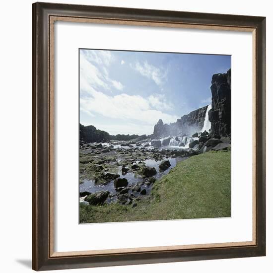 Thingvellir, 'Parliament Plains', where the national assembly, the Althing, met, Iceland-Werner Forman-Framed Photographic Print