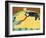 Think A Happy Thought Yellow Black Cat-Stephen Huneck-Framed Giclee Print