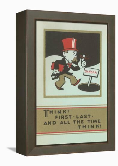 Think and Pay Attention-null-Framed Stretched Canvas