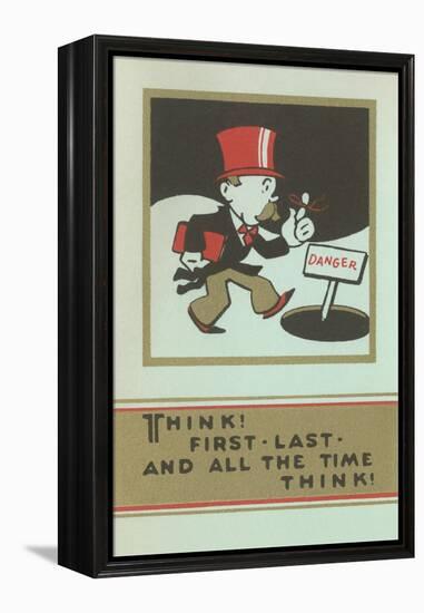 Think and Pay Attention-null-Framed Stretched Canvas