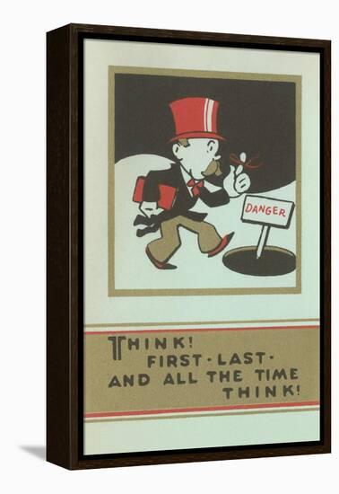 Think and Pay Attention-null-Framed Stretched Canvas