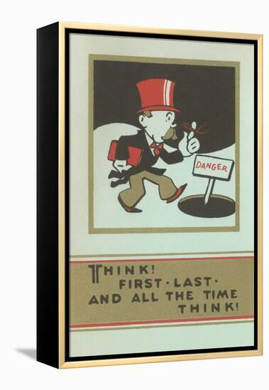 Think and Pay Attention-null-Framed Stretched Canvas