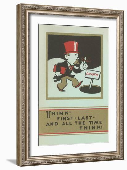 Think and Pay Attention-null-Framed Art Print