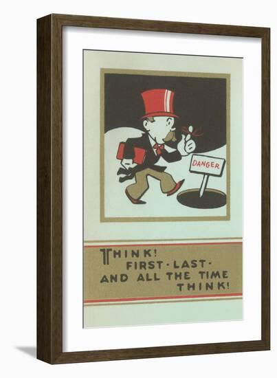 Think and Pay Attention-null-Framed Art Print