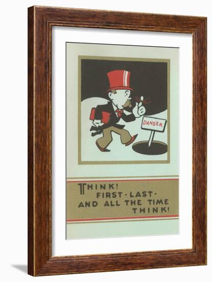 Think and Pay Attention-null-Framed Art Print