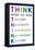 Think Before You Speak Education-null-Framed Stretched Canvas